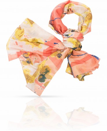 Палантин Женский SN-FL.ABSTRACT/PURP